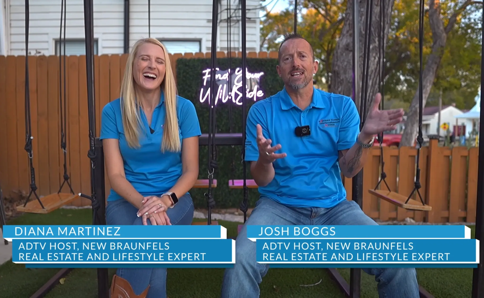 Josh & Diana on set — New Braunfels, TX